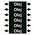 Značení potrubí ISO 20560, olej